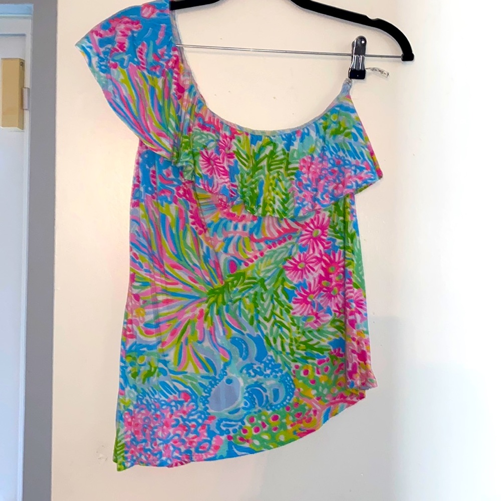 Lilly Pulitzer Neveah One Shoulder Top